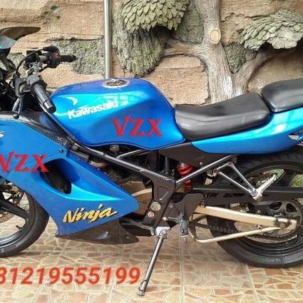 Stiker Striping Decal Set Ninja RR 150 OLD CBU Biru Kawasaki OSEAN