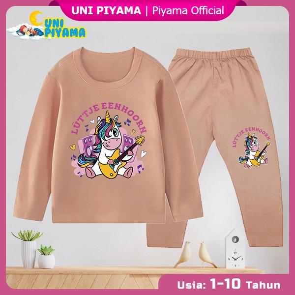 Baju Tidur Cute Rainbow Stelan Panjang Anak Cewek atau Cowok usia 1-10Tahun 1918