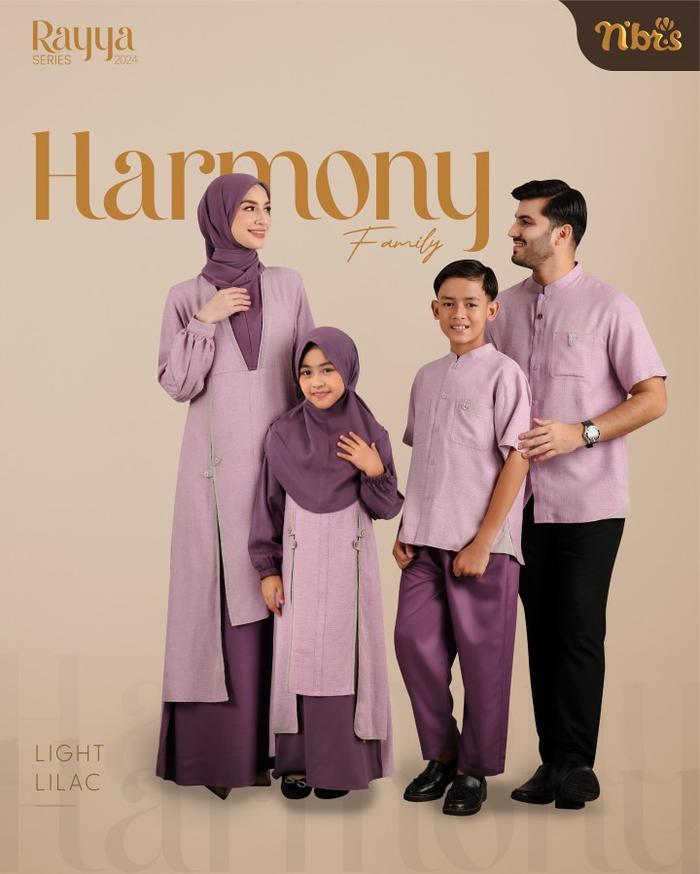 Nibras Rayya Series Light Lilac Blue Bahan Vitara Viscose Mix Royal Toyobo Nyaman dan Casual Baju Co