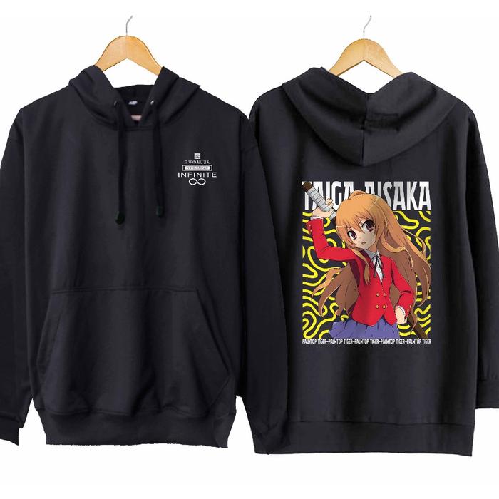 Jaket hoodie jumper infinite anime AISAKA TAIGA - TORADORA material cotton fleece