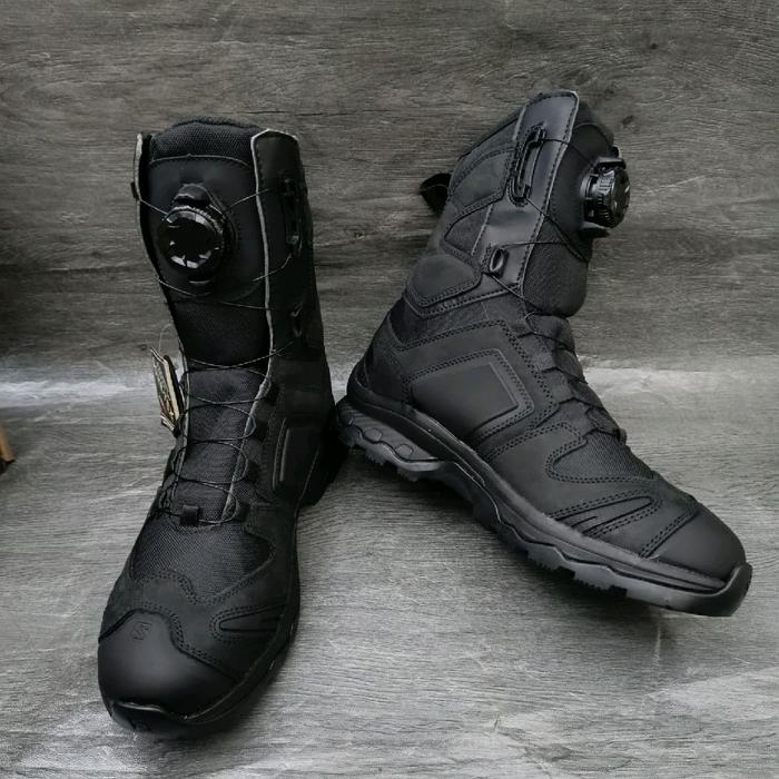 Sepatu PDL SOLOMON Hitam Putar / Sepatu SOLOMON Hitam Putar