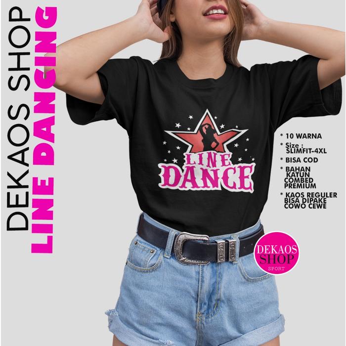NEW!! BAJU LINE DANCE / KAOS LINE DANCE / KAOS OLAHRAGA WANITA / BAJU OLAHRAGA WANITA / KAOS SENAM W