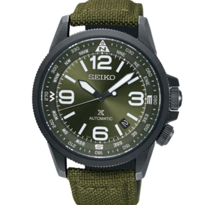 SEIKO PROSPEX SRPC33K1  Jam Tangan Pria Prospex Land Dial Hijau Tali Nilon Hijau Otomatis