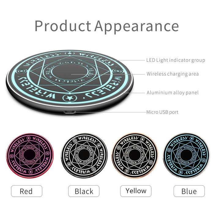 10W Fast Wireless Charger Magic circle For iPhone 12 11 11Pro Max Qi