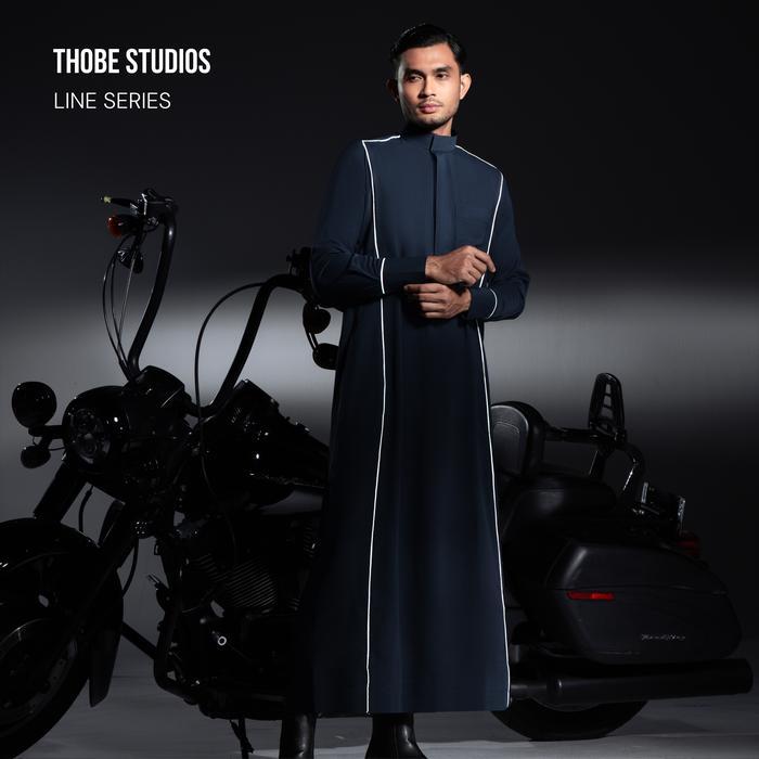 PREMIUM (READY) terjamin Thobe Studios Line Series Thoub x Bysofni Jubah Pria Premium Slimfit UV Pro