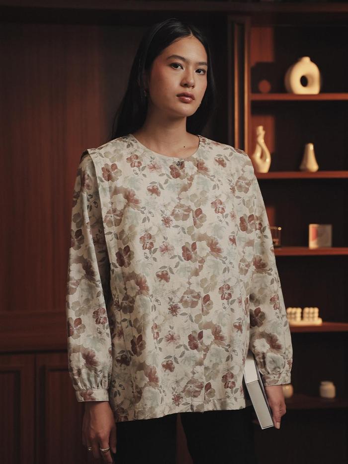 EXP Carra Blouse | Kemeja Wanita - Atasan Lengan Panjang