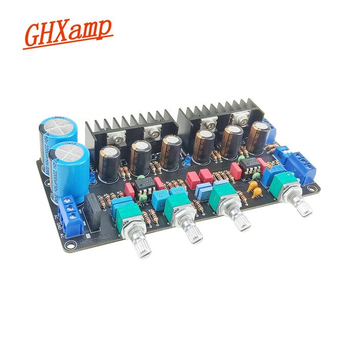 GHXAMP Hifi Audio Preamplifier JRC5532DD Op-amp Preamp Amplifier Tone