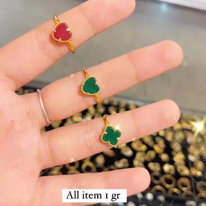 Cincin emas muda cincin kembang emas muda cincin bunga emas muda Rings vc cincin cv emas muda