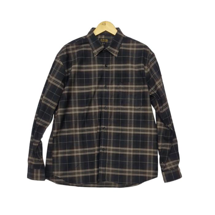 Zoid Flanel Black Brown Super Premium