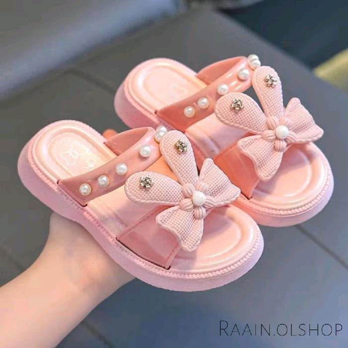 Sandal/Slop Ldg Fashion Import Anak Perempuan Sandal Slip-On Anak Wanita Sendal Karet Jelly Anak Mot