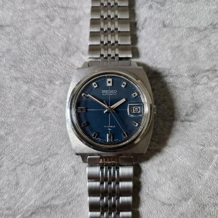 SEIKO CROSSHAIR NAVY BLUE DIAL 7005-7001 BIRU TUA DONGKER DATE ORIGINAL FULL ORI JDM JAM TANGAN PRIA