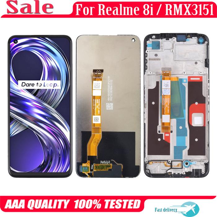 6.6'' Original For OPPO Realme 8i RMX3151 LCD Display Touch Screen
