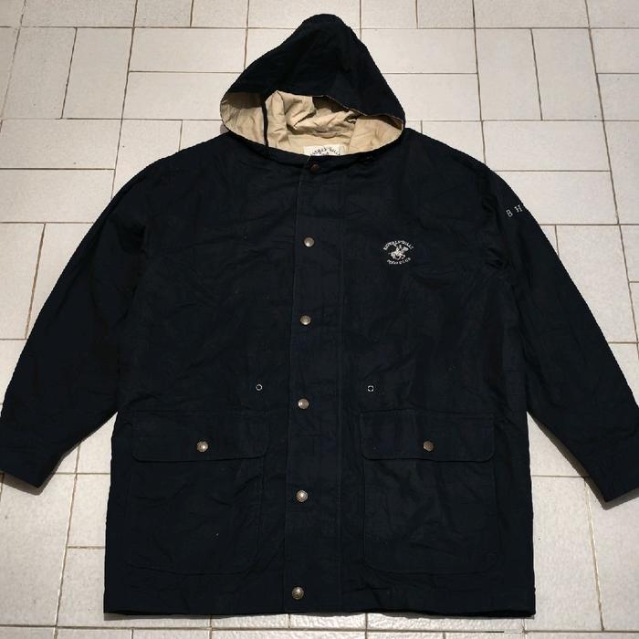 Jaket Parka Casual Vintage Beverly Hills Polo Club Navy