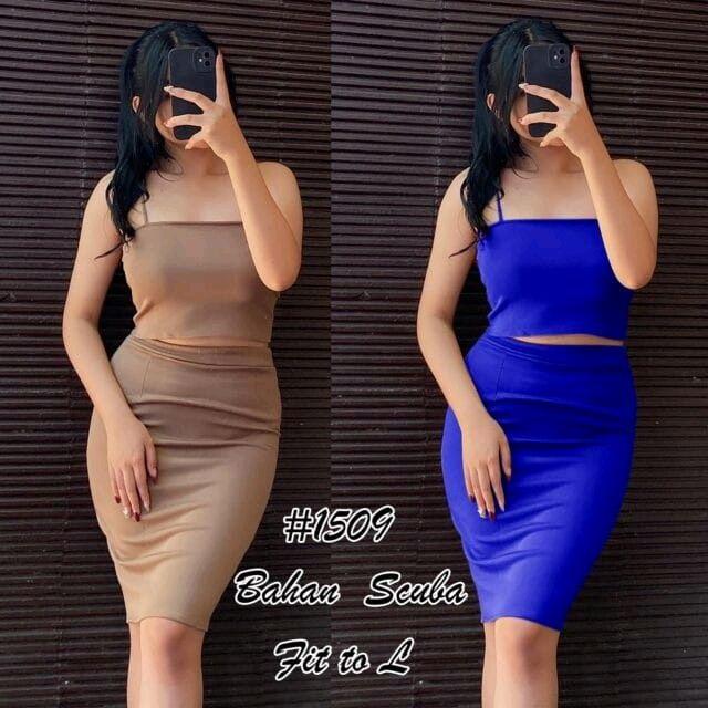 1509 setelan wanita premium import Korean Wine