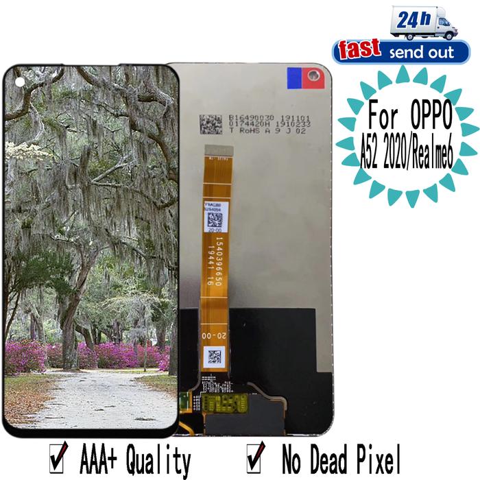 6.5" Realme6 LCD For OPPO A52 A72 A92 2020 LCD Display Touch Screen