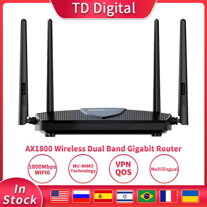 TOTOLINK Gigabit Wireless Wifi 6 Router X5000R 1.8Gbps Dual Band WiFi