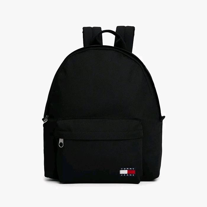 Tommy Jeans - Essential Logo Dome Backpack 21L / Tas Ransel / Black