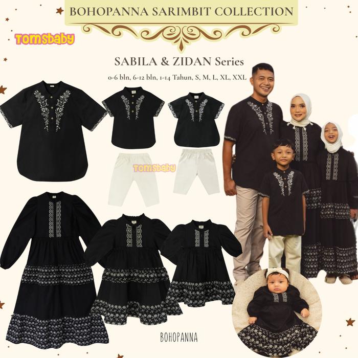 [TOMS] BOHOPANNA - Sarimbit Raya Idul Fitri Family Set SABILA -ZIDAN | NABILA Baby Kids Dress | INAY