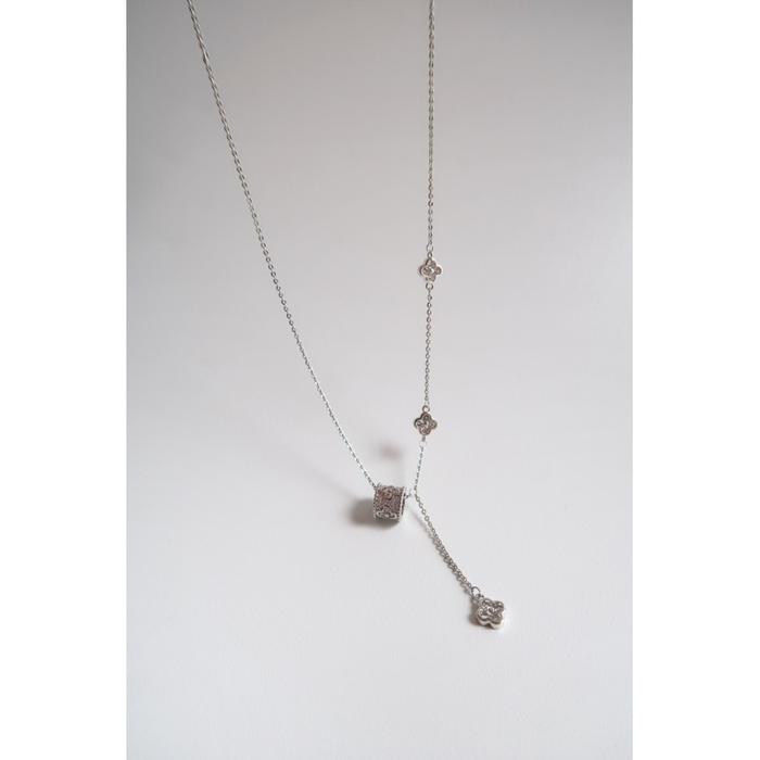 Keely Necklace - Kalung wanita | 14K Gold Plating with Crystal Kalung Clover Lapis Emas 14k Wanita |