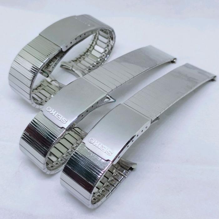 Rantai jam tangan antik Seiko 18mm stelux STL original NOS vintage watch bracelet stainless part arl