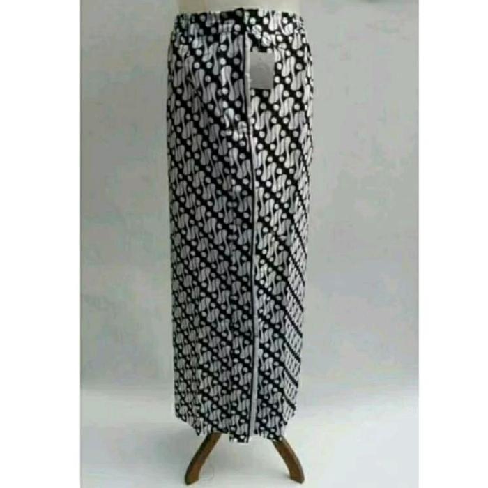 Rok wiru Panjang Batik Putih Dewasa Wanita / Rok Wiru Dewasa Batik Putih Motif Parang bahan Katun