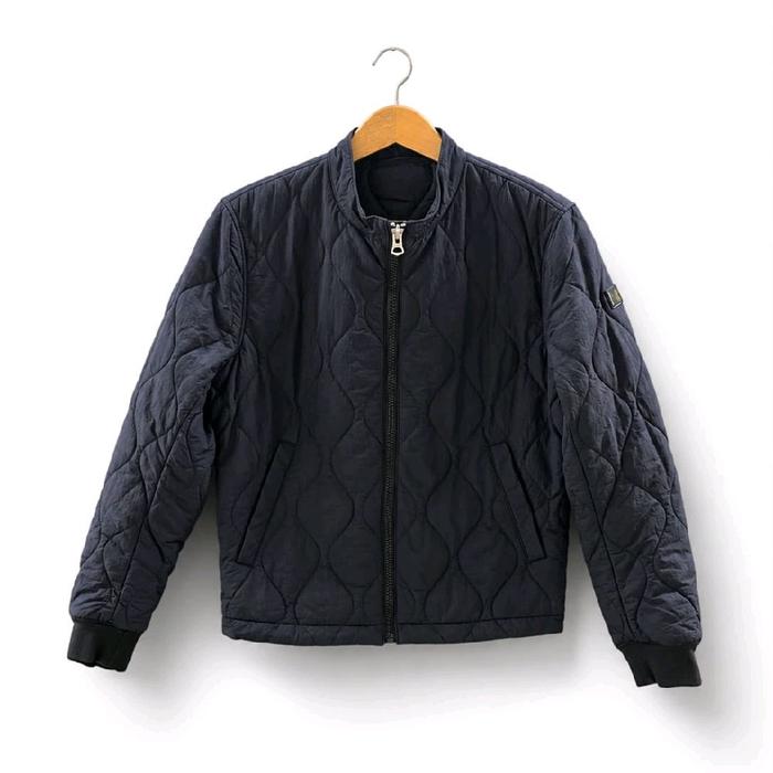 JACKET PRIA - BOMBER HB OKENZIE QUALITED BLACK ORIGINAL AUTHENTIC