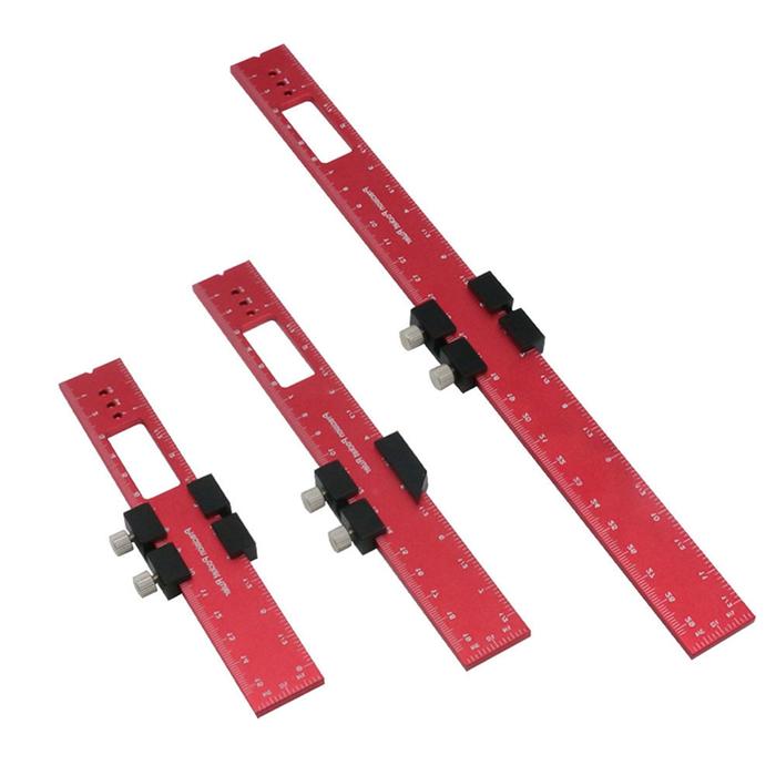 Adjustable Sliding Ruler Woodworking Ruler Slide Stop Marking Ruler