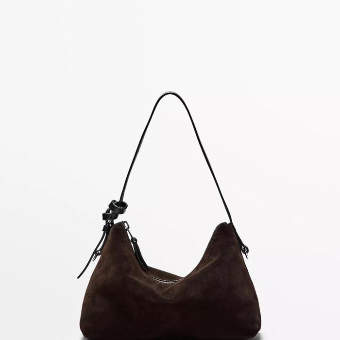 Massimo Dutti Small Split Suede Leather Bag Preloved