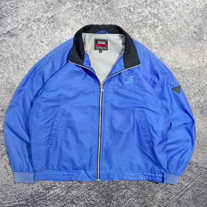 Jaket winbreaker XEBEC HYBRID biru jaket outdoor casual murah size xl