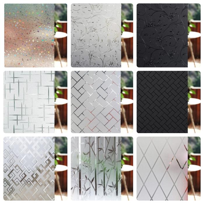 Rainbow Decorative Window Film, Stained Window Privacy Film, Frosted