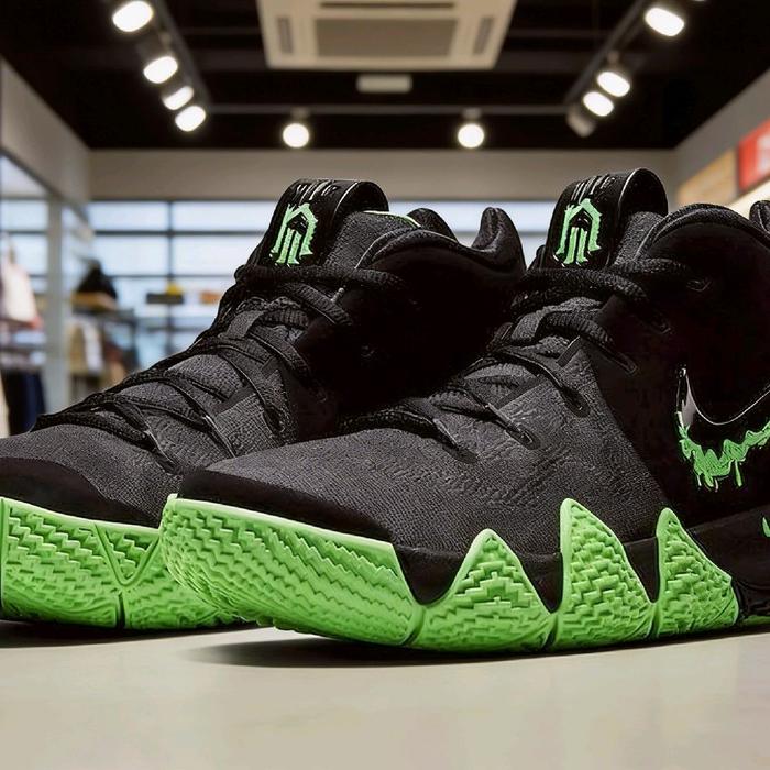 Sepatu Basket Nike Kyrie 4  Black  Green Original Store Guarantee