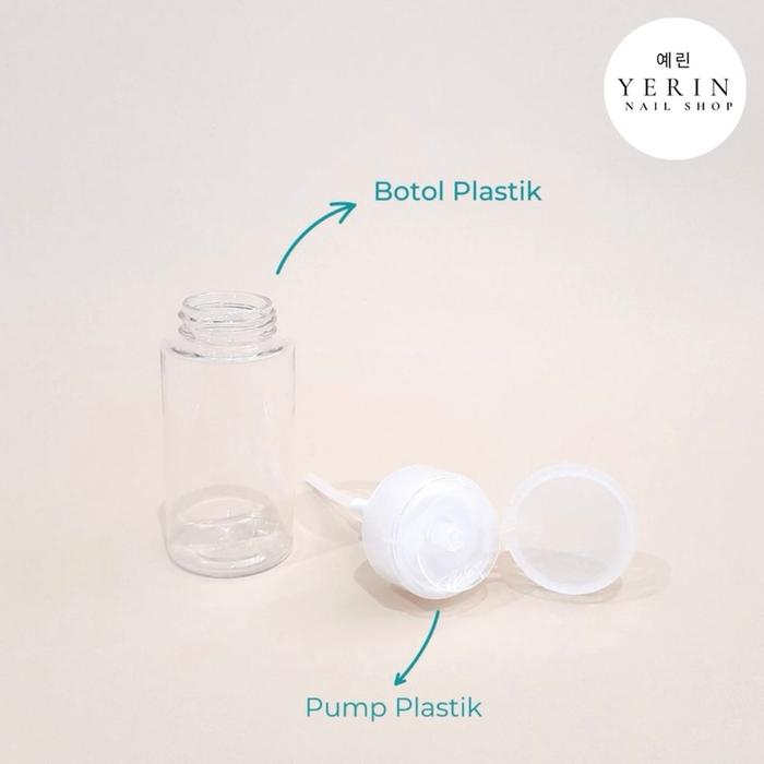 Botol Pump Plastik 100Ml | 150Ml | 200Ml | 300Ml | Botol Pump Press | Botol Aseton | Botol Alkohol |