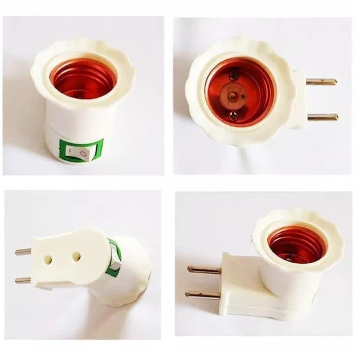 ON OFF Colok Fitting Lampu E27 Model Colok