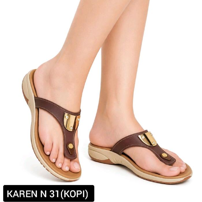 Homyped Karen N31 Sandal Wedges Wanita Homyped