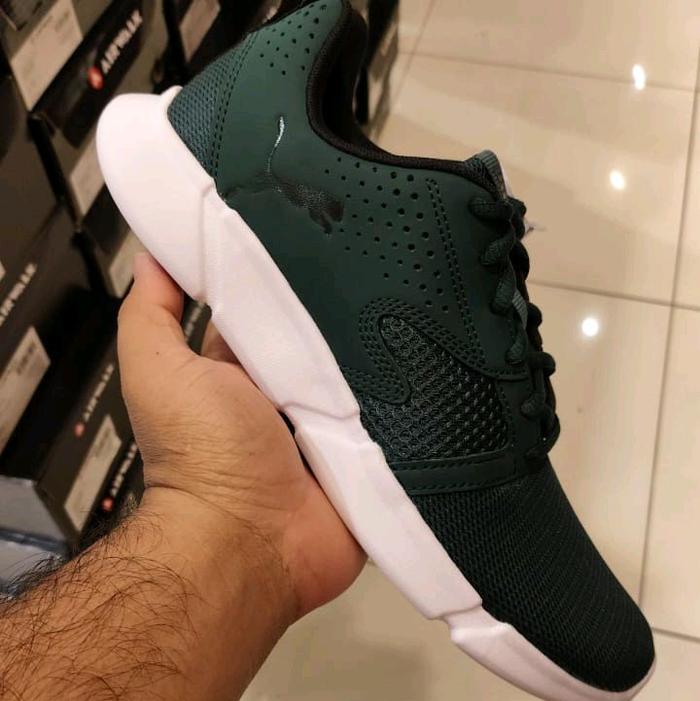 Sepatu Puma Interflex Modern Men's Sneaker Shoes - Green 100% Original PMA192805-30