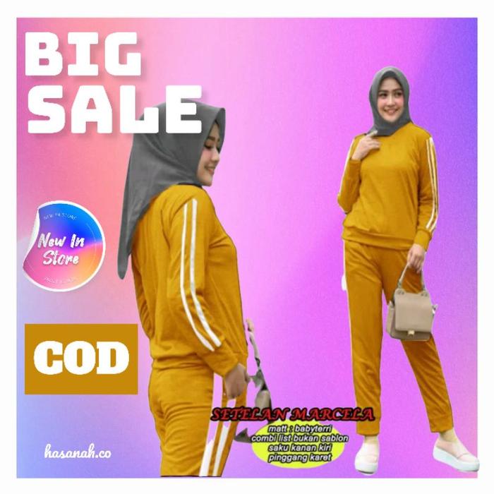 ready stock BIG SIZE JUMBO OVERSIZE Baju Training Setelan Trening Wanita Lengan Panjang Hijab Ukuran