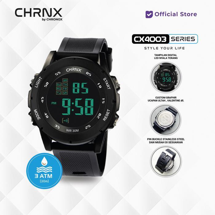 CHRNX by CHRONOX Jam Tangan Digital Unisex Pria Wanita - CX4003 Rubber Watches