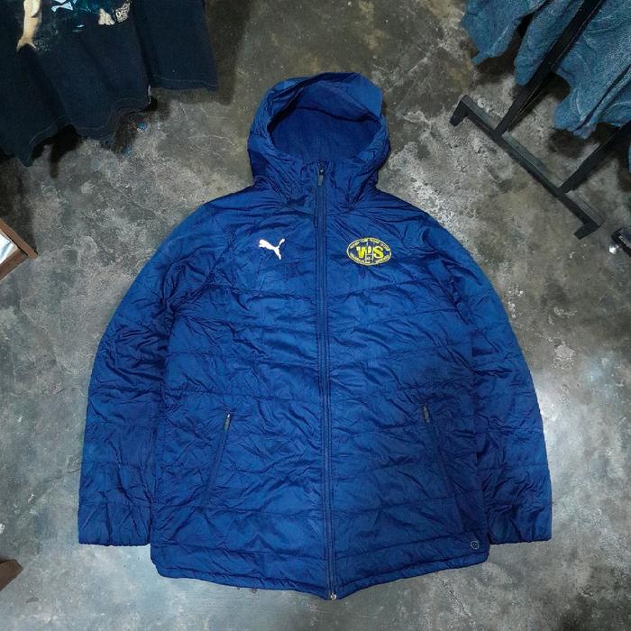 PUMA RUGBY CLUB QUILTED PUFFER JACKET NAVY