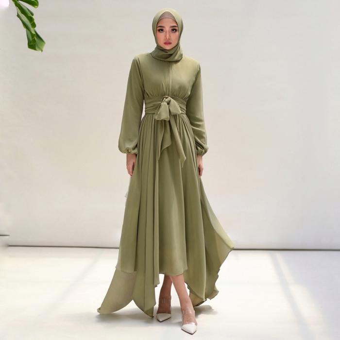 TERLSRISS Asmara Dress Corliss Raya Collection 2022 Busui Friendly PREMIUM