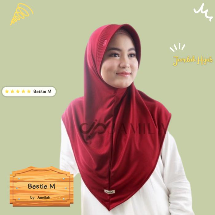 JILBAB JAMILAH | BESTIE M JILBAB INSTAN SPORT WANITA ORI JAMILAH HIJAB SYAR'I INSTAN SIZE M BERGO IN