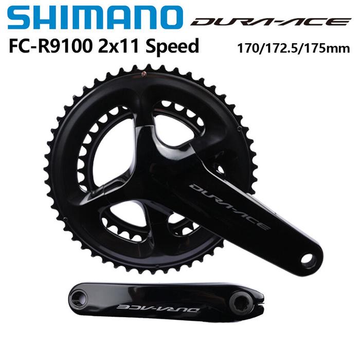 SHIMANO Crankset FC R9100, Gir Depan Sepeda Kecepatan 2X11,