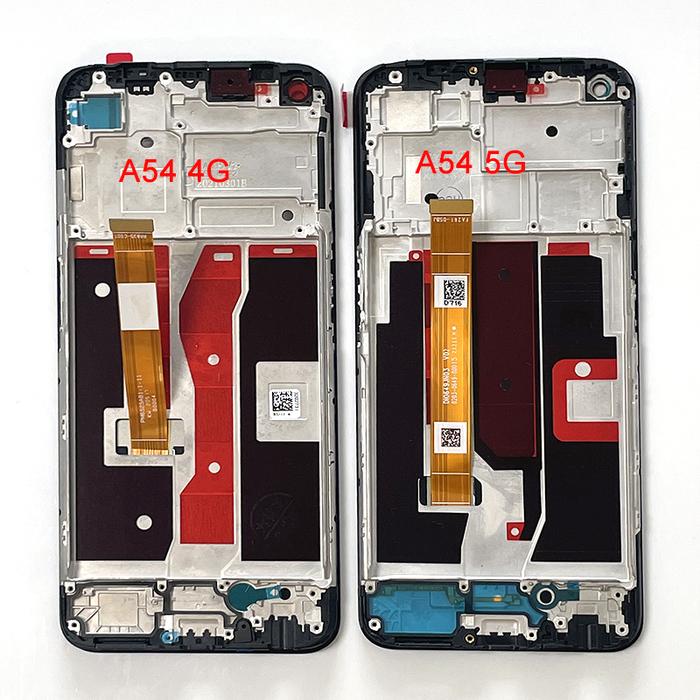 6.5" Original New For Oppo A54 5G LCD Display Screen Frame Touch