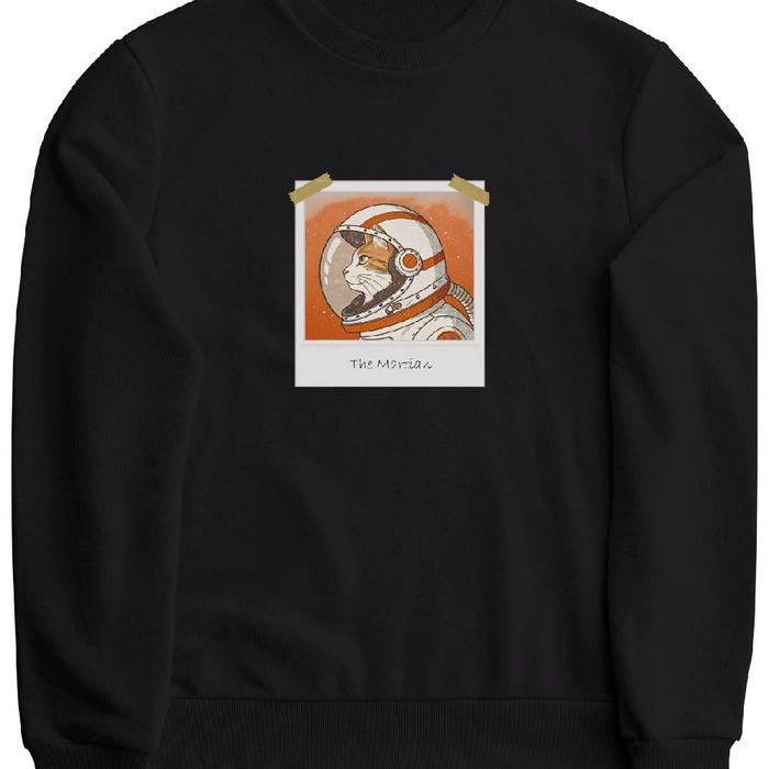 Greendome - The Martian - Sweatshirt Crewneck- Black