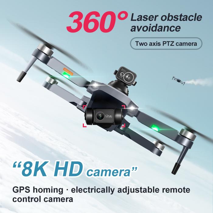 RG101 Pro Drone 2-axis Gimbal 360° Obstacle Avoidance HD Dual Camera
