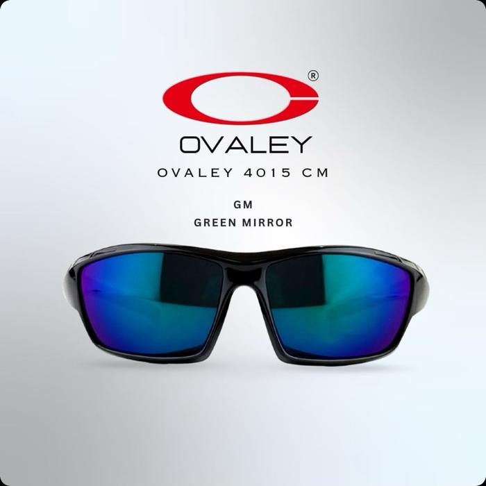 Kacamata Hitam ovaley 4015 CM GM Mirror Lensa Biru Tampilan Stylish dan Nyaman