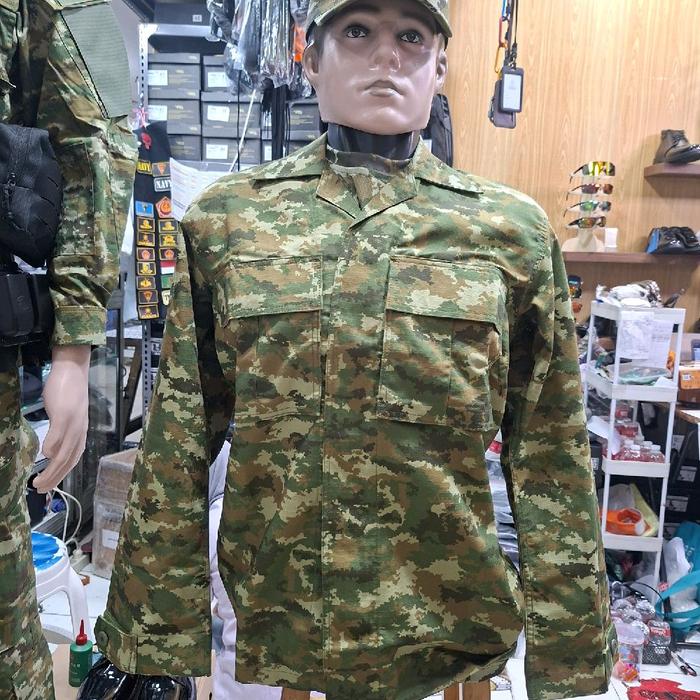 BAJU PDL KOSTRAD SAGE GREEN PRODUKSI BAHAN SRITEX Dan Jth PANCA GAJAH/ Baju Kerja Lengan  Panjang