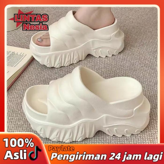 LintasNesia - Sandal Wanita Kekinian Wedges Sandal Jelly Tinggi Fuji Sandal Wanita Sendal Perempuan