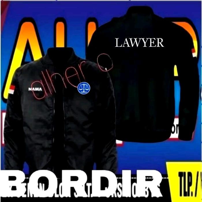 jaket bordir lawyer jaket bomber LAWYER jaket LAWYER jaket kerja lawyer Jaket seragam LAWYER jaket a