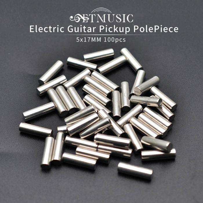 100pcs 5x15/17MM Electric Guitar Humbucker Pickup Polepiece Pole Slug