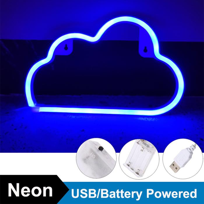 Lampu Neon Led untuk Pernikahan Lampu Malam Lampu Tanda Awan Lampu